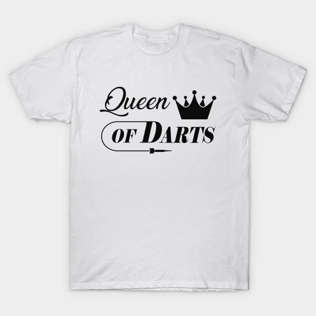 Queen of darts T-Shirt by KC Happy Shop